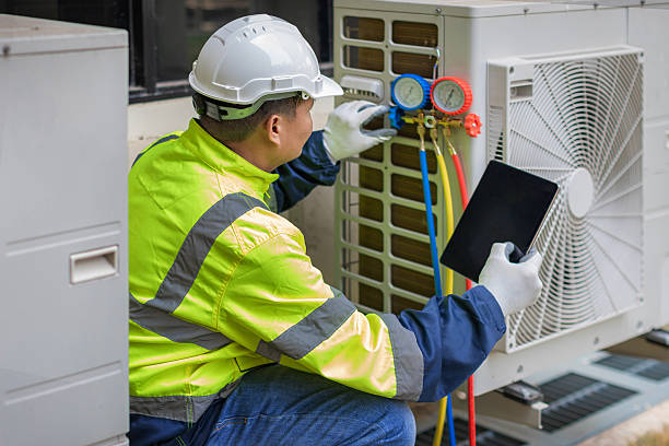 Professional Heat Pump Repair technician working in Skaneateles, NY